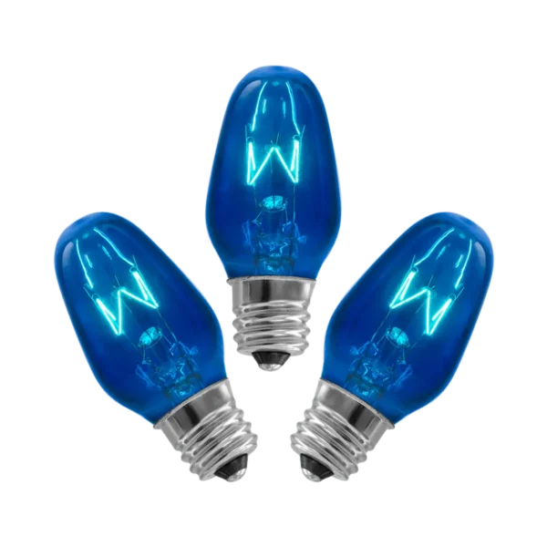 15-Watt Bulb - 3-pack - Blue