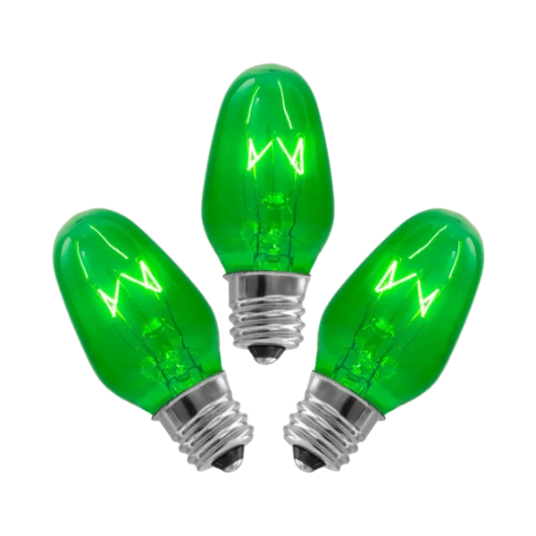 15-Watt Bulb - 3-pack - Green