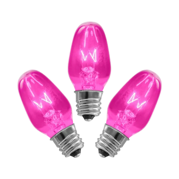 15-Watt Bulb - 3-pack - Pink