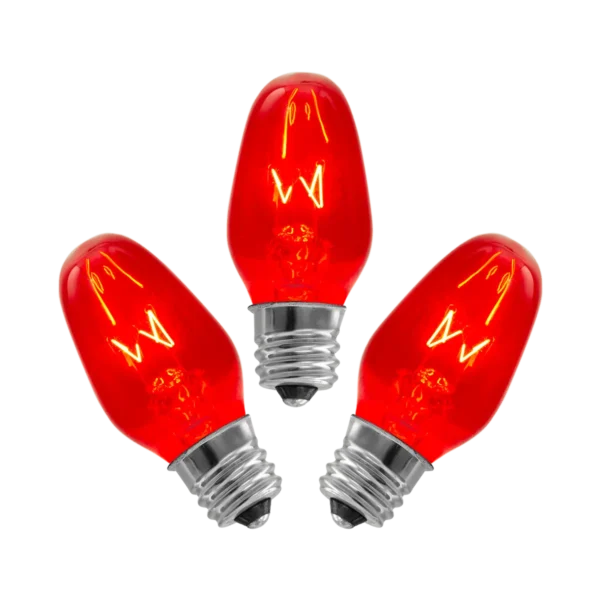 15-Watt Bulb - 3-pack - Red