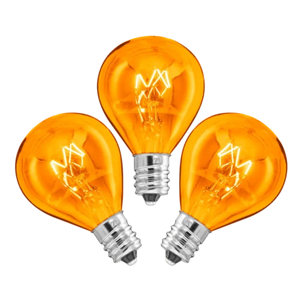 20 Watt Light Bulbs - 3 Pack - Orange