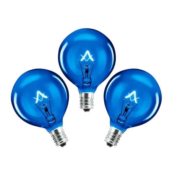 25-Watt Light Bulb - 3-pack - Blue