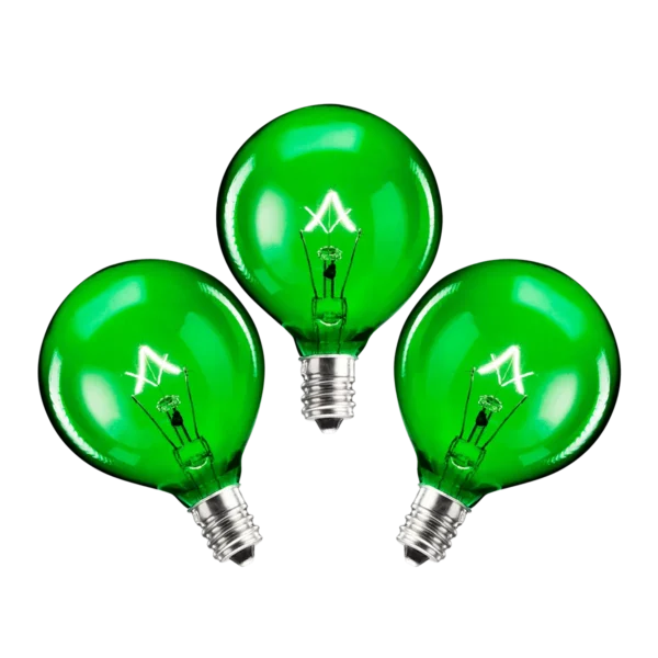 25-Watt Light Bulb - 3-pack - Green