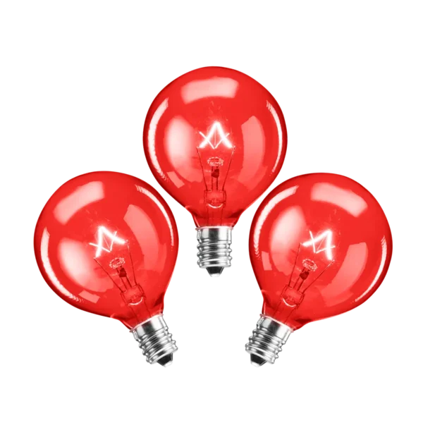 25-Watt Light Bulb - 3-pack - Red