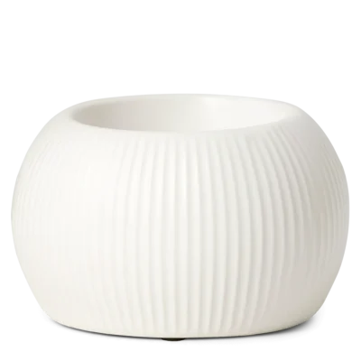 White Fluted Scentsy Warmer