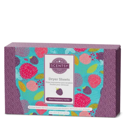 Black Raspberry Vanilla Dryer Sheets