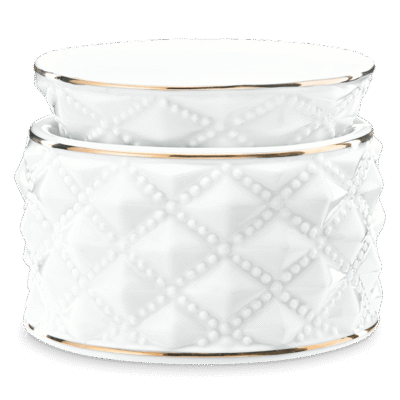 Diamond Milk Glass Scentsy Warmer
