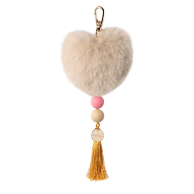Taupe Heart Scentsy Charm Clip + Vanilla Bean Buttercream fragrance