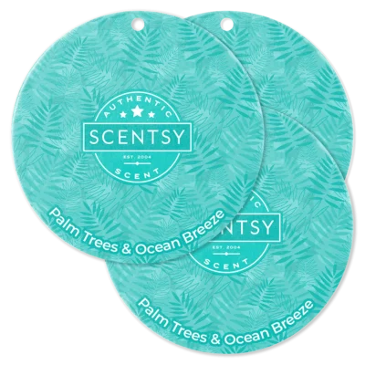 Palm Trees & Ocean Breeze Scent Circle 3-Pack