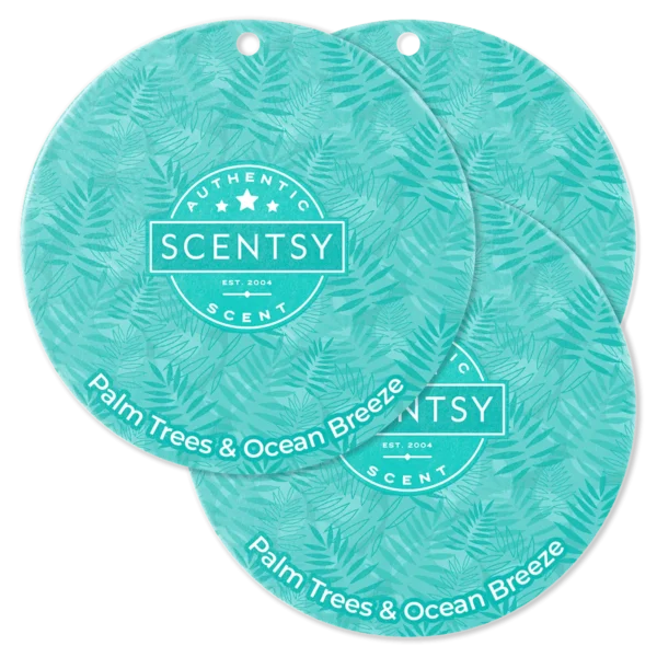 Palm Trees & Ocean Breeze Scent Circle 3-Pack