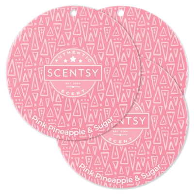 Pink Pineapple & Sugar Scent Circle 3-Pack