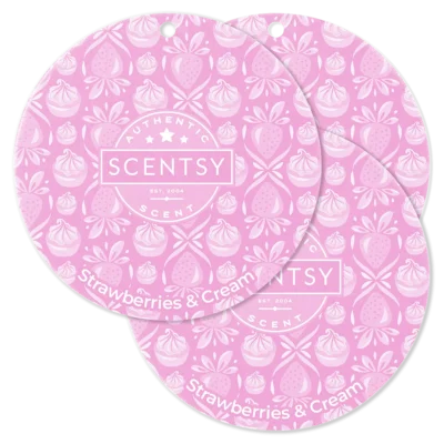 Strawberries & Cream Scent Circle 3-Pack