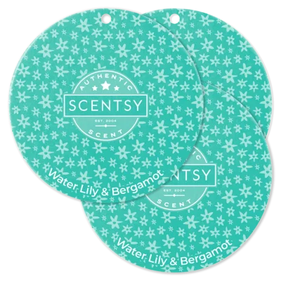 Water Lily & Bergamot Scent Circle 3-Pack