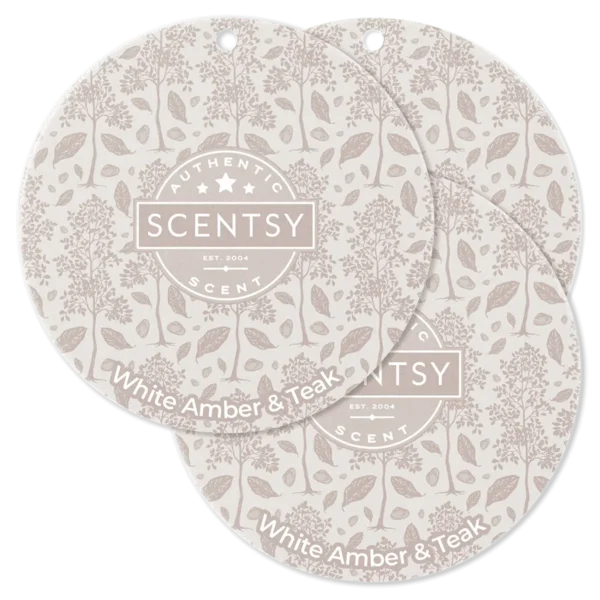 White Amber & Teak Scent Circle 3-Pack
